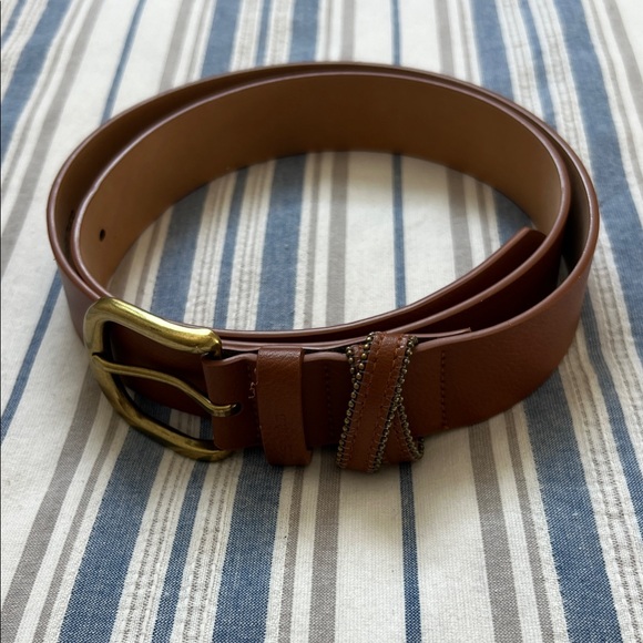 Levi's Gold and Brown Faux Leather Belt - Picture 1 of 4